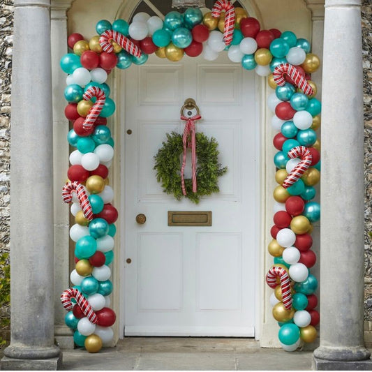 Arco de Balões Candy Cane