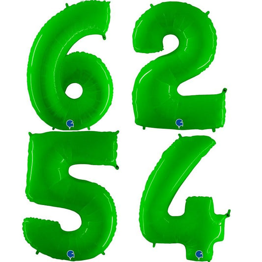 Balões Números Verde Néon 1...