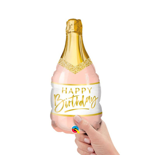 Balão Birthday Pink Bubbly ...