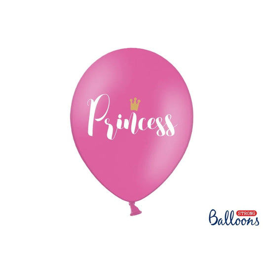 Balões látex rosa princesas...
