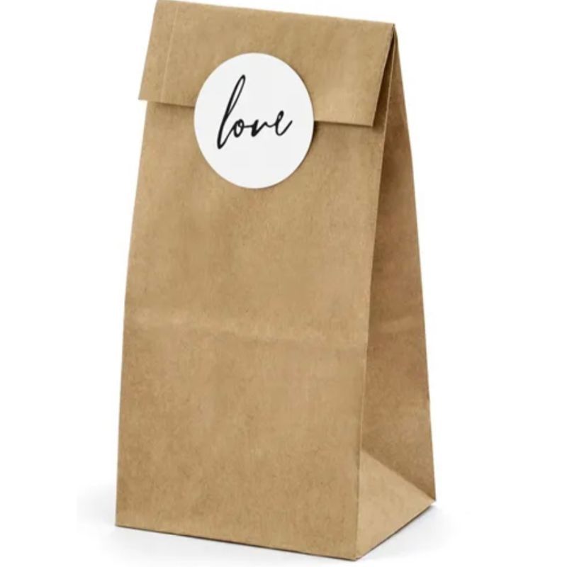 Sacos Kraft Love