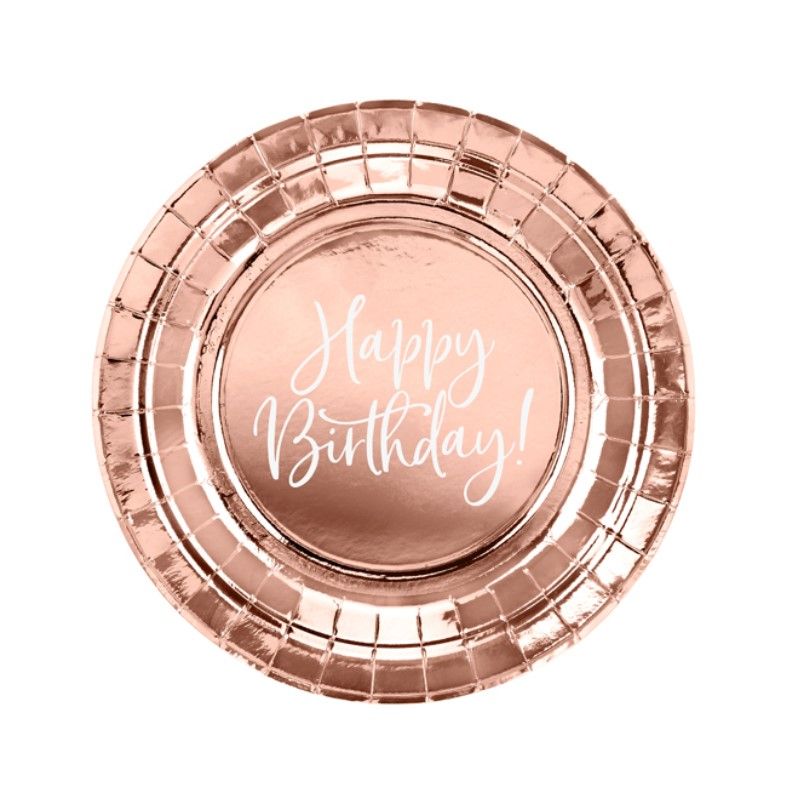 Pratos Happy Birthday 18cm