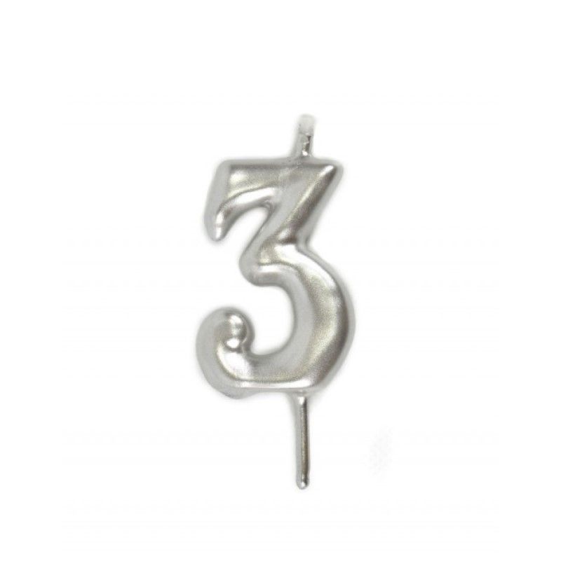 Vela Prateada 5.5cm