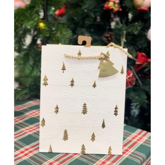 Saco de Natal com Árvores d...