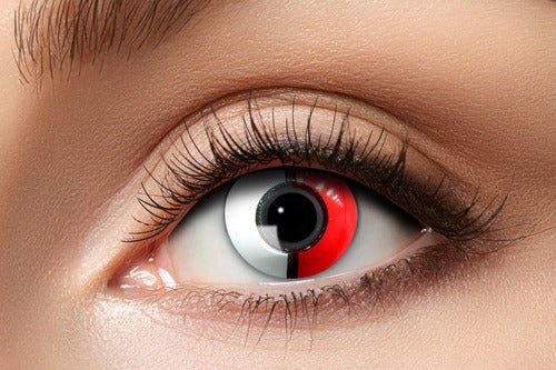 Lentes Espiral Vermelho e Preto 3 Meses - Party Land