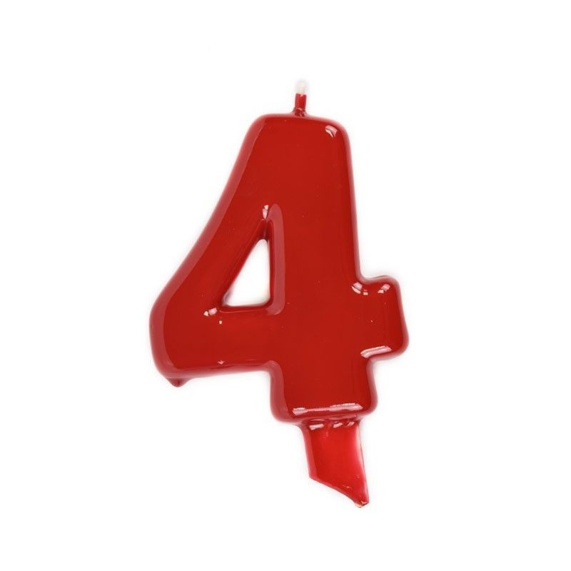 Vela Vermelho 9cm - Party Land