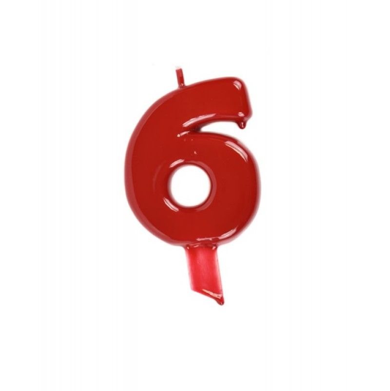 Vela Vermelho 9cm - Party Land