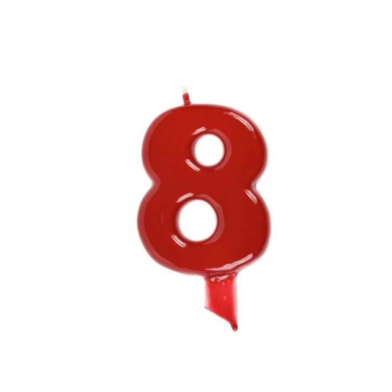 Vela Vermelho 9cm - Party Land