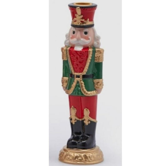 Castiçal Nutcracker Vermelh...