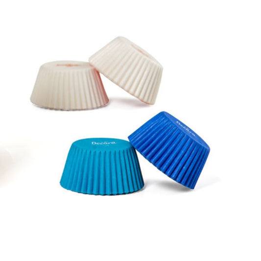 Forminhas de Papel Azul e B...