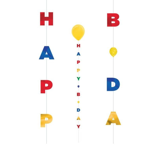 Decorativo com Balões Happy...