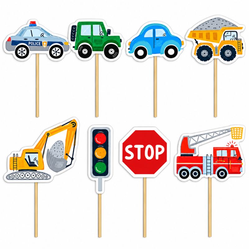 Toppers Transportes 8pcs