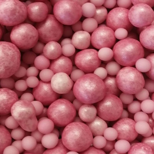 Mix pérolas rosa 100g