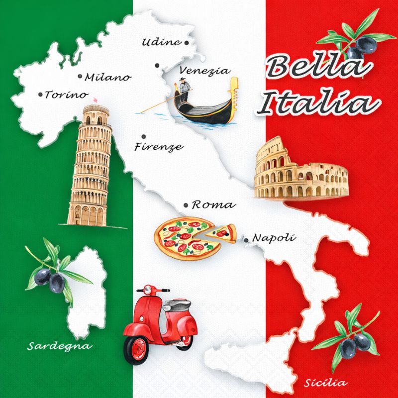 Guardanapos Bella Italia
