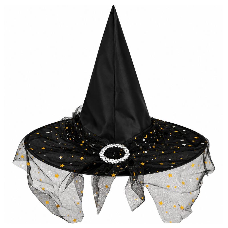 Chapéu de Bruxa c/ Tule 38x32cm