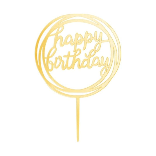 Topo de Bolo Happy Birthday...