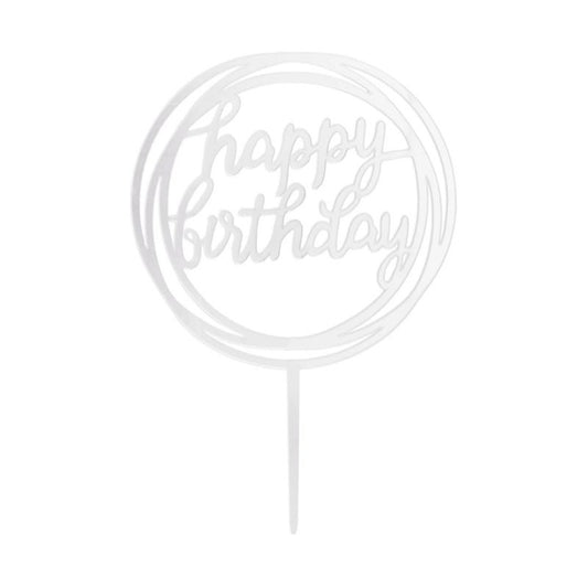 Topo de Bolo Happy Birthday...