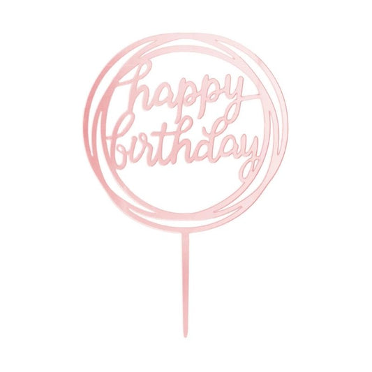 Topo de Bolo Happy Birthday...