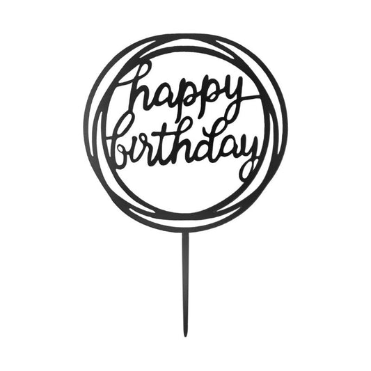Topo de Bolo Happy Birthday...