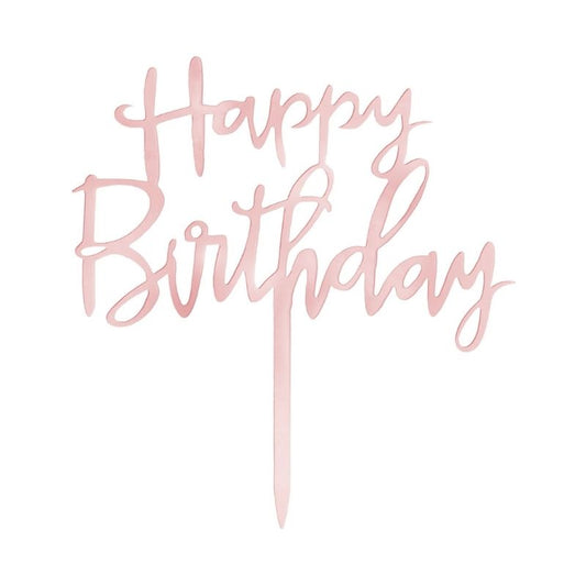 Topo de Bolo Happy Birthday...