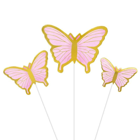 Toppers Borboletas Rosa