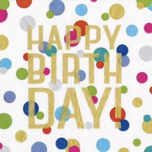 Guardanapos Happy Birthday ...