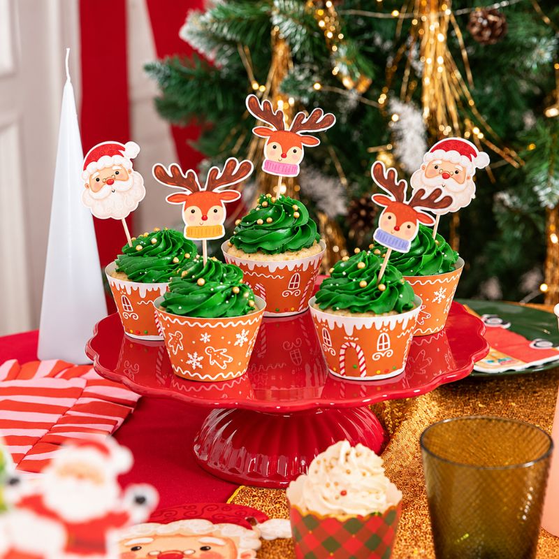 Toppers de Pai Natal e Renas