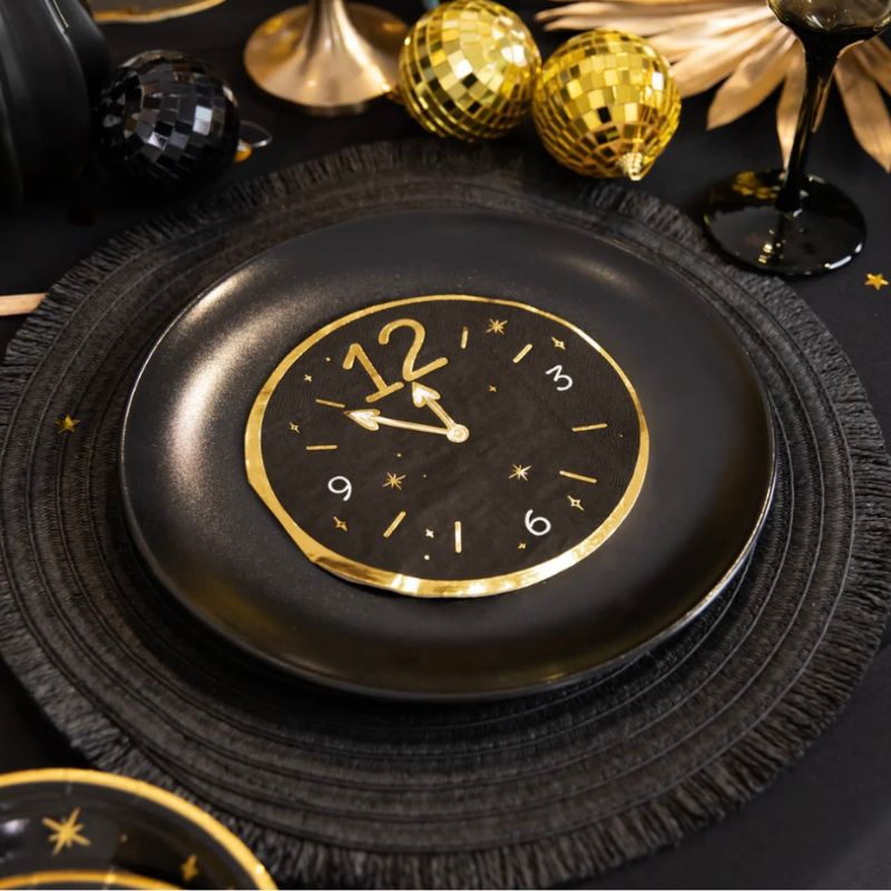 Guardanapos Relógio Ano Novo