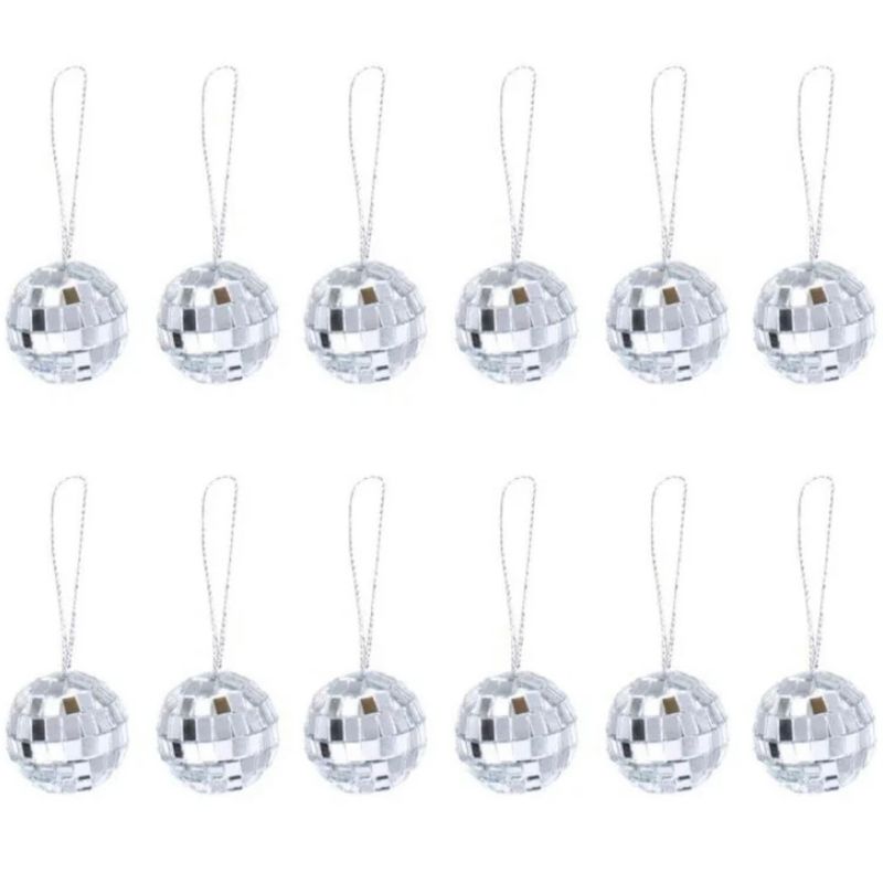 Bolas espelhos 3cm-conj12