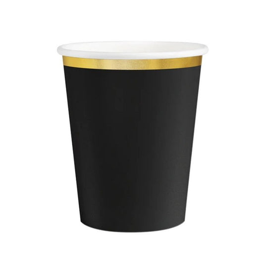 Copos Preto e Dourado