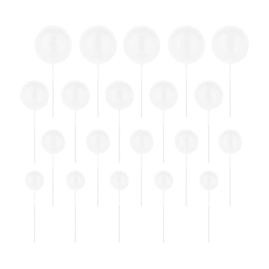 Bolas Cake Toppers Branco