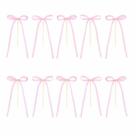 Topos de Bolo Laço Rosa