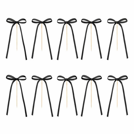 Topos de Bolo Laços Pretos