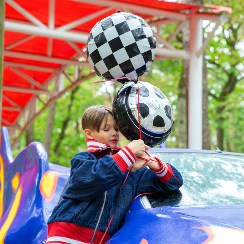 Balão Bandeira de Xadrez 46cm
