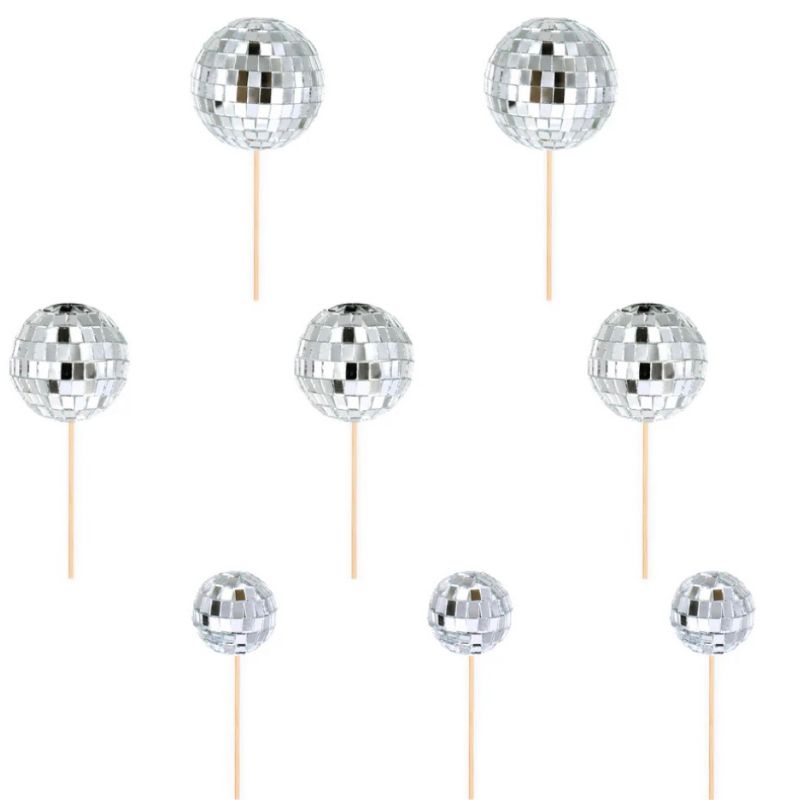Bolas de Espelhos Cake Toppers