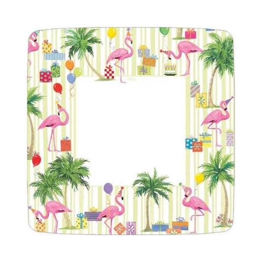 Pratos Party Flamingos 18cm