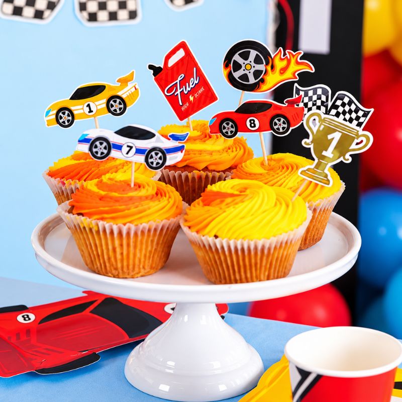 Toppers Carros de Corrida 7pcs