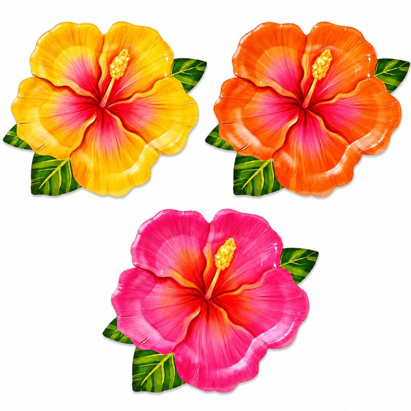 Pratos Flores Tropicais