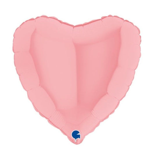 Balão Metálico Coração Rosa...