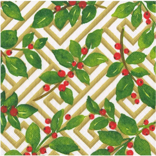 Guardanapos holly fretwork