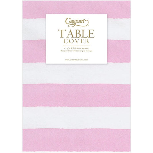 Toalha de mesa riscas rosa
