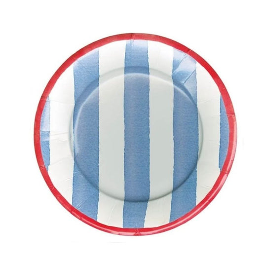 Pratos café stripe blue/red...