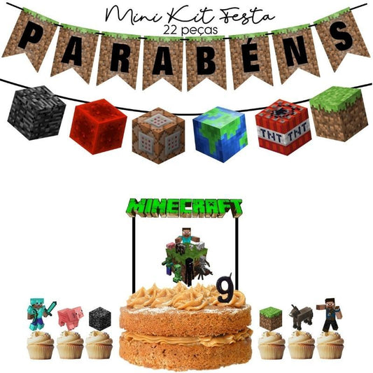 Mini Kit de Festa Minecraft