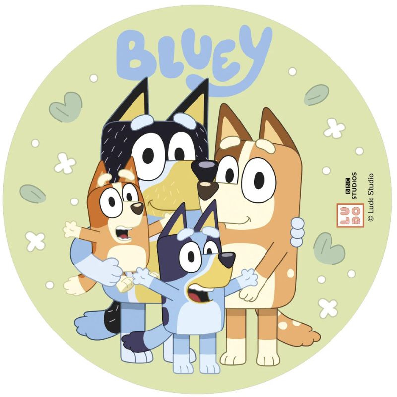 Placa de obreia Bluey e Bingo