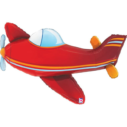 Balão Avião Vermelho 88x56cm