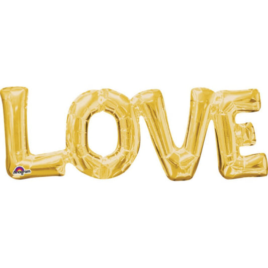Balão Love Dourado