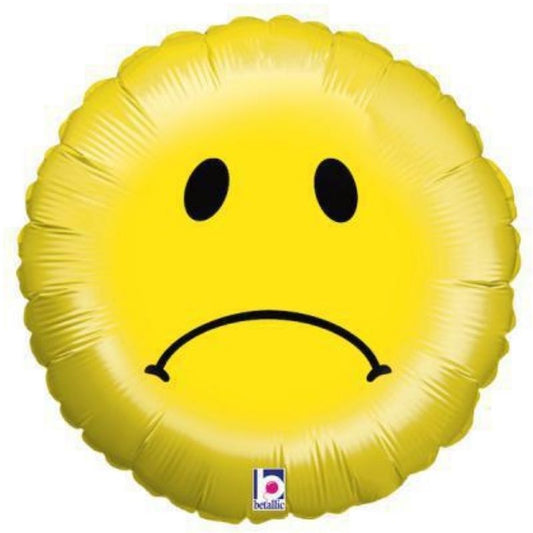 Balão Metálico Emoji sad