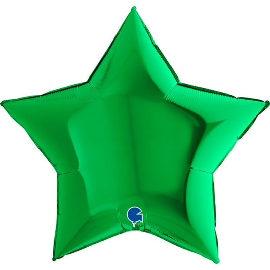 Balão metálico estrela verd...