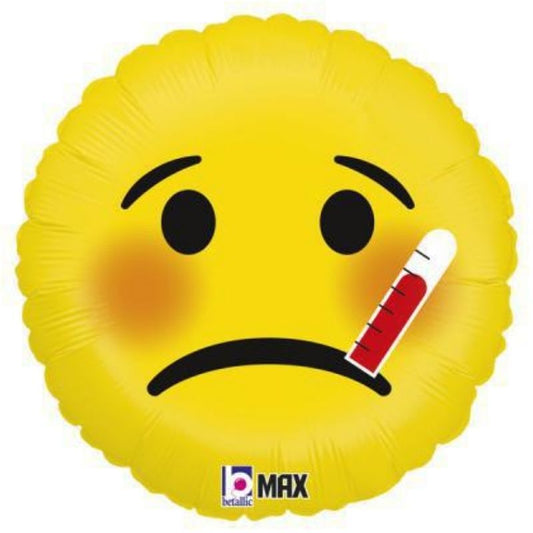 Balão Metálico Emoji sick