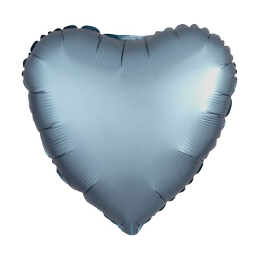Balão Metálico Coração Azul...